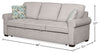 Scott Living Haven 96" Chenille Fabric Sleeper Sofa with Wood Legs - Grey | Sofa-lit Haven de Scott Living de 96 po en tissu de chenille avec pattes en bois - grise