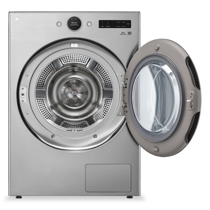 LG 7.8 Cu. Ft. Heat Pump Dryer - Graphite Steel - Stackable - DLHC5502V