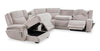 Shaquille O’Neal Home Legacy 6-Piece Left-Facing Power Reclining Sectional with Shaq-o-pedic Comfort - Grey  | Sofa sectionnel de gauche à inclinaison électrique Legacy de Shaquille O’Neal Home 6 pièces avec confort Shaq-o-pedic - gris  | LEGAFLS6