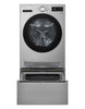 LG 5.8 Cu. Ft. Smart Front-Load High-Efficiency Steam Washer - Graphite Steel - WM5800HVA | Laveuse à la vapeur intelligente haute efficacité LG à chargement frontal de 5,8 pi3 - acier graphite - WM5800HVA