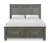 Chelsea 5pc Bedroom Set with Storage Bed, Dresser & Mirror, Grey - Queen Size | Ensemble de chambre à coucher Chelsea 5 pièces gris avec lit de rangement, commode et miroir - format grand lit