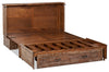 Parker Cabinet Bed, Weathered Brown - Queen Size | Lit escamotable Parker, marron vieilli -  format grand lit