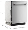 KitchenAid 24" 44 dBA Dishwasher with 360° Max Jets™ Third Rack - PrintShield Stainless - KDTS624SPS | Lave-vaisselle KitchenAid de 24 po et de 44 dBA avec troisième panier 360° Max JetsMC - acier inoxydable avec fini PrintShieldMC - KDTS624SPS