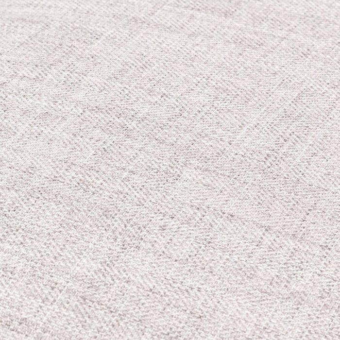 Kort & Co. Freeman 88\" Linen-Look Fabric Sofa with Wood Base and Tufted Back Cushions - Dove White