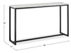 Webber 48" Modern Marble Sofa Table - White | Table de salon moderne Webber de 48 po en marbre - blanche