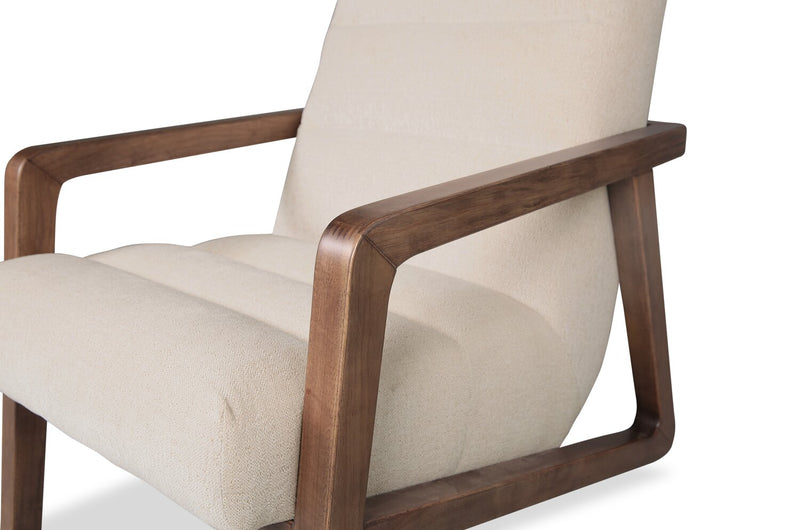 Cove 28\" Chenille Fabric Accent Chair – Linen