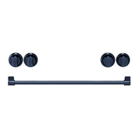 Thor Kitchen Handle and Knob Set for 30” Range in Gun Metal Blue - CKA-RG30-BLU