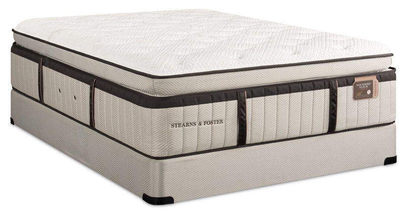Stearns & Foster® Swansea Luxury Euro Pillowtop Queen Mattress Set