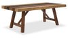 Boden Dining Table, 78"W, Trestle Base - Brown