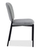 Luka Dining Chair with Boucle Fabric, Metal - Grey | Chaise de salle à manger Luka en tissu bouclé et en métal - grise