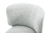Zola Gliding Dining Chair with Polyester Fabric - Cloud Grey | Chaise de salle à manger coulissante Zola en tissu de polyester - gris nuage