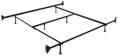Queen/King Bed Frame with Headboard/Footboard Brackets | Cadre de lit pour grand lit et très grand lit avec attaches pour tête et pied de lit
