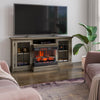 Manhasset 63" Electric Fireplace TV Stand with Storage for TVs up to 70" - Valley Pine | Meuble pour téléviseur Manhasset de 63 po avec foyer électrique et rangement pour téléviseurs jusqu’à 70 po - pin de vallée