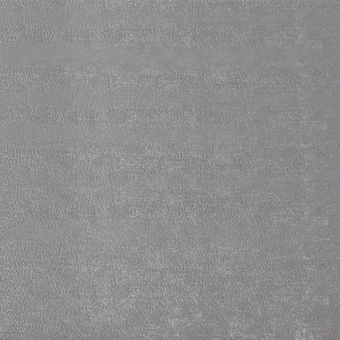 Candace Upholstered Bed in Velvet Grey Fabric, Button Tufted - King Size