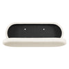 Montreal 43.5" Oval Fabric Storage Ottoman - White|Pouf de rangement ovale Montreal de 43,5 po en tissu - blanc