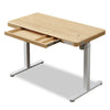 Loft 47.24” Height-Adjustable Office Desk with Storage and Wireless Charging - Natural | Bureau Loft de 47,24 po à hauteur réglable avec rangement et recharge sans fil - naturel