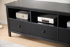 Renner 58" Modern TV Stand with Storage for TVs up to 65"- Matte Black | Meuble pour téléviseur moderne Renner de 58 po avec rangement pour téléviseurs de jusqu’à 65 po - noir mat