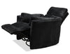 Remi 38" Fabric Swivel Glider Power Reclining Chair with USB Ports – Charcoal  | Fauteuil pivotant coulissant à inclinaison électrique Remi de 38 po en tissu avec ports USB - anthracite