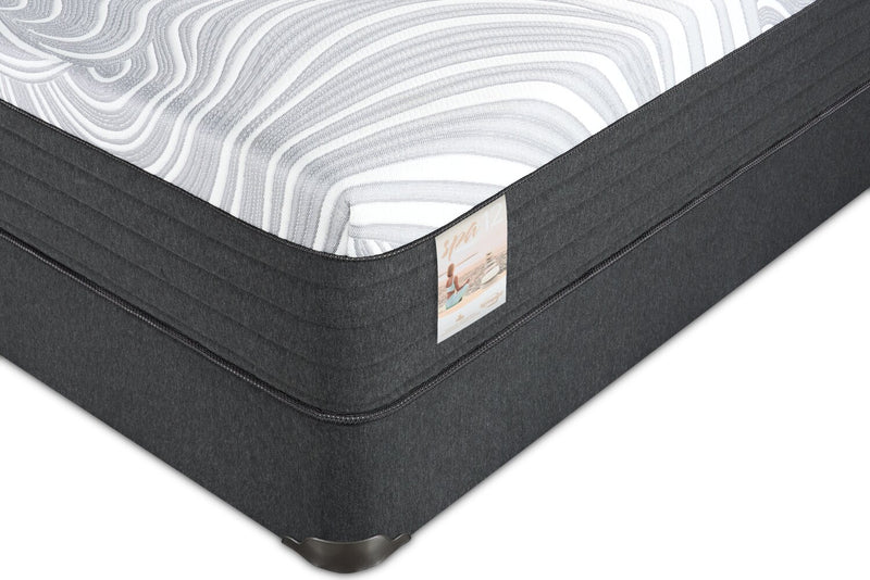 Springwall Spa 12 Plush Smooth Top Full Mattress in a Box Set