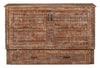 Parker Cabinet Bed, Weathered Brown - Queen Size | Lit escamotable Parker, marron vieilli -  format grand lit