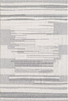 Rhodes Checkered Grey Area Rug - 6'7\" x 9'6\"