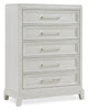 Vida Bedroom 5-Drawer Chest, 38"W x 52"H - Sand | Commode verticale Vida de 38 po (L) x 52 po (H) à 5 tiroirs pour la chambre à coucher - sable