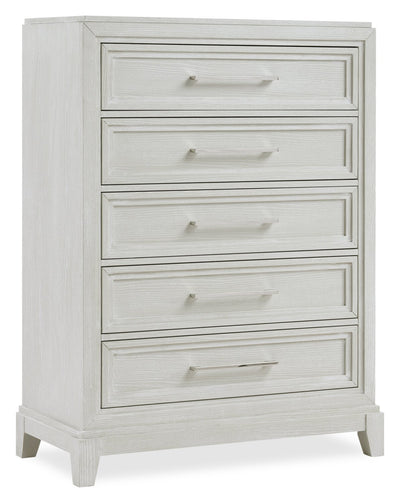 Vida Bedroom 5-Drawer Chest, 38"W x 52"H - Sand | Commode verticale Vida de 38 po (L) x 52 po (H) à 5 tiroirs pour la chambre à coucher - sable