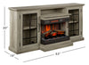 Manhasset 63" Electric Fireplace TV Stand with Storage for TVs up to 70" - Valley Pine | Meuble pour téléviseur Manhasset de 63 po avec foyer électrique et rangement pour téléviseurs jusqu’à 70 po - pin de vallée