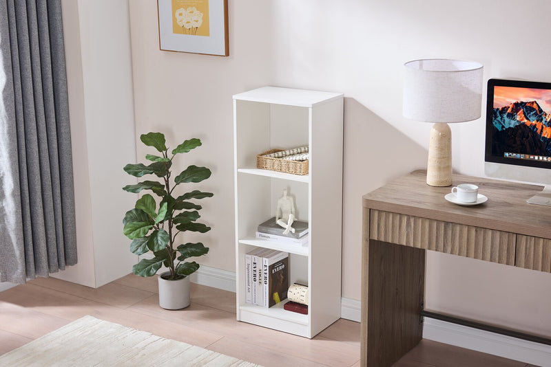 William 15.75\" 2-Shelf Bookcase - White 