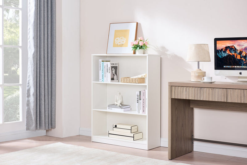 William 31.5\" 2-Shelf Bookcase - White 