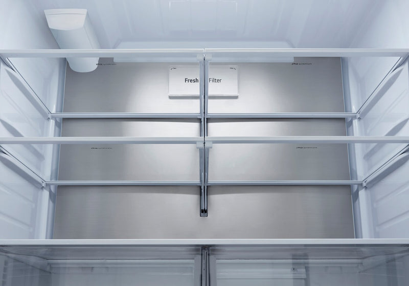 LG 36\" 27 Cu. Ft. Counter-Depth French Door Refrigerator - PrintProof™ Black Stainless Steel - LRFLC2706D