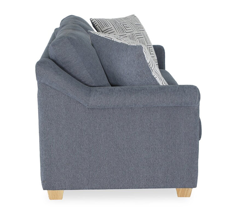 Finesse 81\" Contemporary Chenille Fabric Sofa - Flint Moss