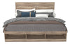 Oakley 6pc Bedroom Set with Storage Bed, Dresser, Mirror & Nightstand, Made in Canada, Natural - King Size | Ensemble de chambre à coucher Oakley 6 pièces fabriqué au Canada avec lit de rangement, commode, miroir et table de nuit - format très grand lit