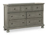 Chelsea Bedroom 7-Drawer Dresser, 60"W x 38"H - Grey | Commode de chambre à coucher Chelsea de 60 po (L) x 38 po (H) à 7 tiroirs - grise