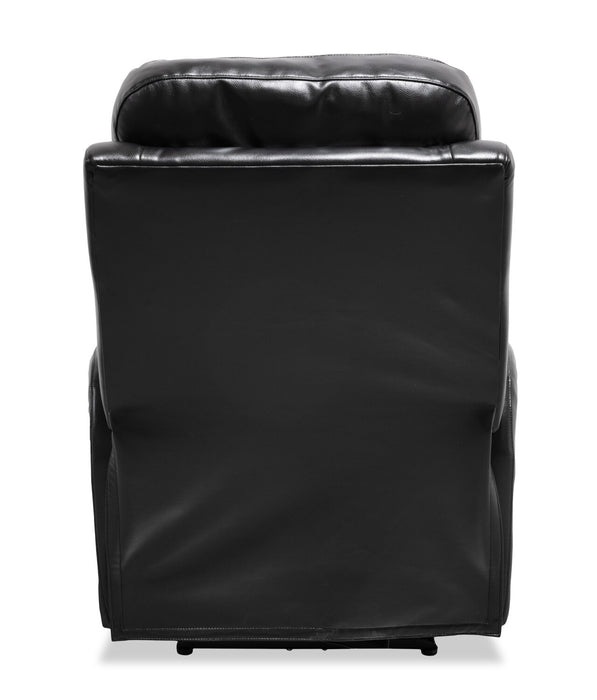 Ellis 32\" Faux Leather Glider Reclining Chair – Black