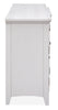 Wesley 80" Traditional TV Stand with Storage and Cable Management for TVs up to 85" - Chalk White | Meuble pour téléviseur traditionnel Wesley de 80 po avec rangement et système de gestion des câbles