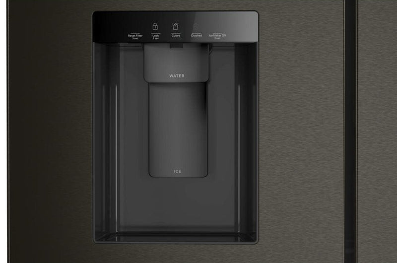 Whirlpool 36” 29 Cu. Ft. French Door Refrigerator - Fingerprint Resistant Black Stainless Steel - WRMF3536SV