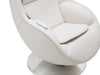 LG 29.6" Leather-Look Fabric Reclining Massage Chair with Matching Ottoman - Beige | Fauteuil de massage inclinable LG de 29,6 po en tissu d’apparence cuir avec pouf assorti - beige
