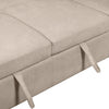Envy 2-Piece Left-Facing Chenille Fabric Sleeper Sectional - Almond Beige | Sofa-lit sectionnel de gauche Envy 2 pièces en tissu de chenille - beige amande