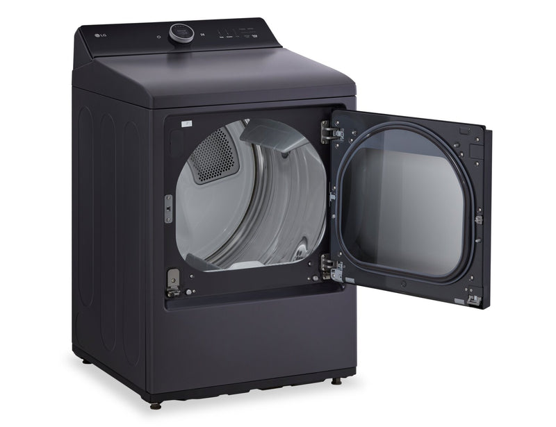 LG 7.3 Cu. Ft. Electric Dryer with Steam - Matte Black - DLEX8600BE