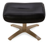 Halo Top-Grain Genuine Leather Swivel Reclining Chair with Footrest  | Fauteuil pivotant inclinable Halo en cuir véritable de qualité supérieure avec repose-pieds