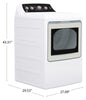 GE 7.2 Cu. Ft. Gas Dryer with SaniFresh Cycle - White - GTD49GBMRWS | Sécheuse à gaz GE de 7,2 pi³ avec cycle SaniFresh - blanche - GTD49GBMRWS
