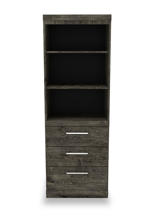 Camden 111.7\" 3-Piece Entertainment Centre with Storage and Cable Management for TVs up to 70\" - Alabaster Oak