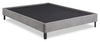Amos Upholstered Platform Bed Base in Grey Fabric - Queen Size | Base de lit plateforme Amos rembourrée en tissu gris - format grand lit