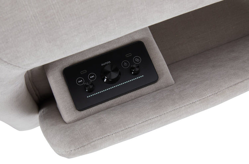 Shaquille O’Neal Home Legacy 6-Piece Left-Facing Power Reclining Sectional with Shaq-o-pedic Comfort - Grey 