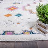 Ellis Multi-Colour Geometric Shag Area Rug - 6'7" x 9'6" | Carpette à poil long Ellis multicolore à motif géométrique - 6 pi 7 po x 9 pi 6 po