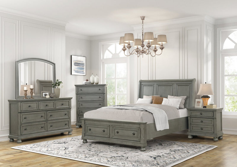 Chelsea Bedroom 7-Drawer Dresser, 60\"W x 38\"H - Grey