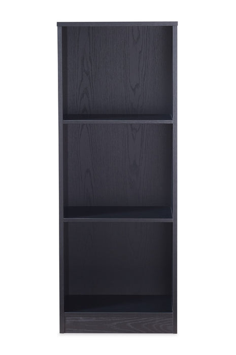 William 15.75\" 2-Shelf Bookcase - Black