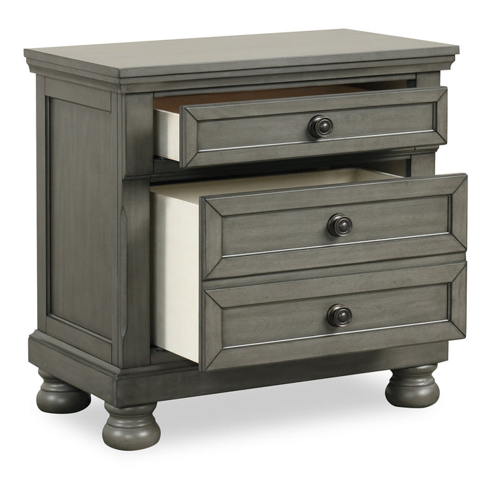 Chelsea Bedside 2-Drawer Nightstand, 28\"W x 28\"H - Grey