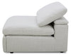 Sky Modular 44" Fabric Armless Power Reclining Chair with Feather Down Cushions - Nathan Wheat | Fauteuil sans accoudoirs à inclinaison électrique modulaire Sky de 44 po en tissu avec coussins en duvet et plumes - blé Nathan
